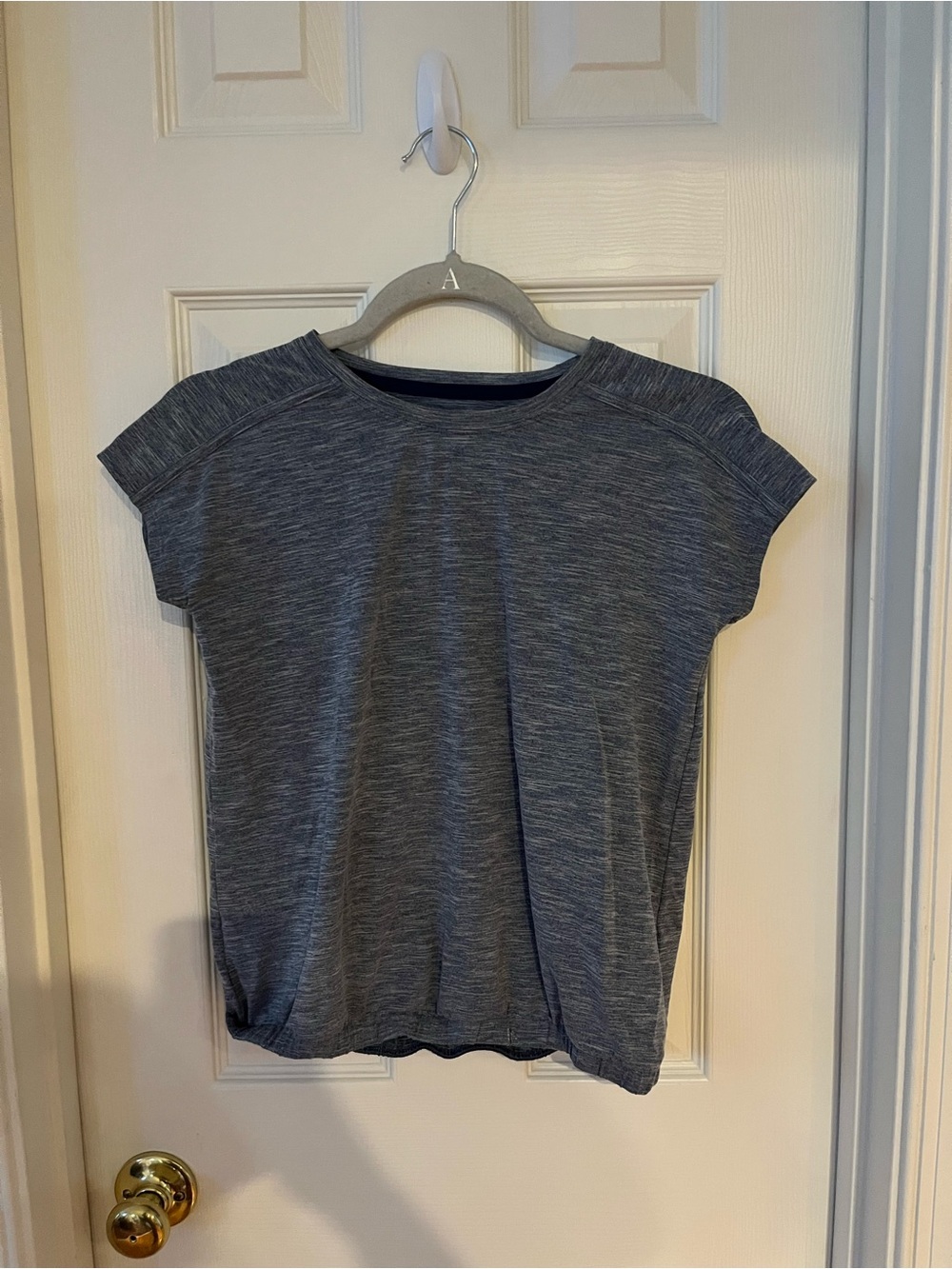 Athleta Girls' Heather Charcoal Short Sleeve Tee